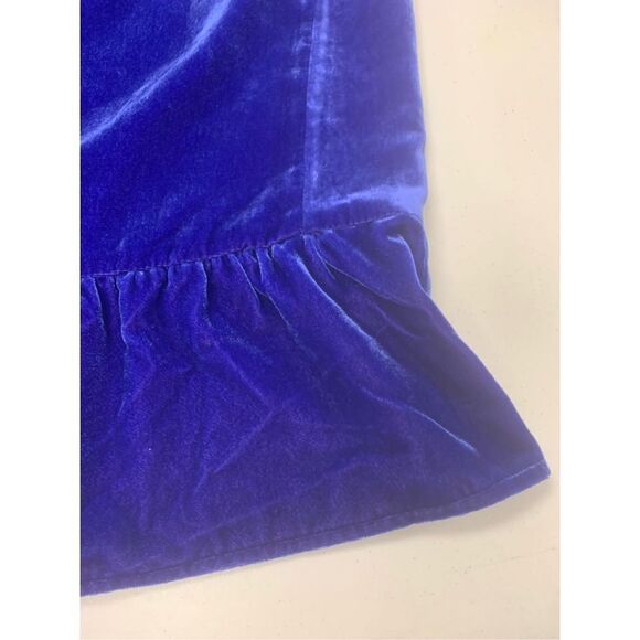 J Crew Blue Velvet Sleeveless Top - Picture 3 of 7